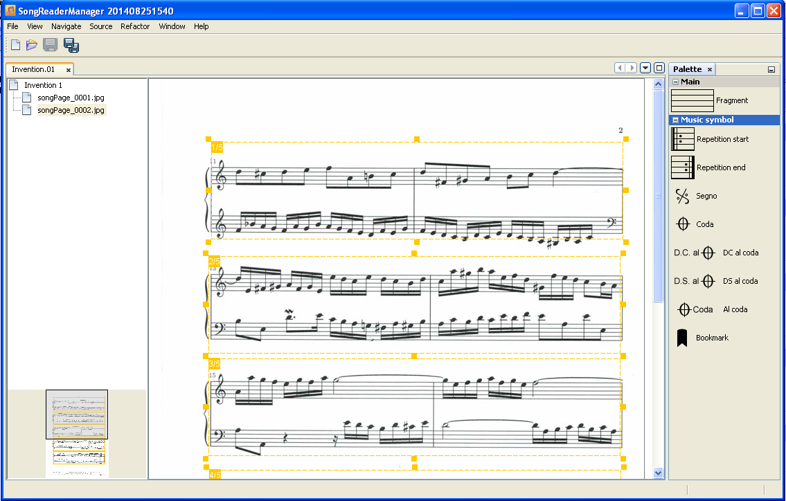 Song sheet reader - edit song