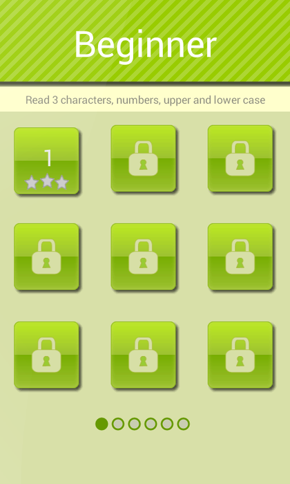 Speed Reading Game type-back input